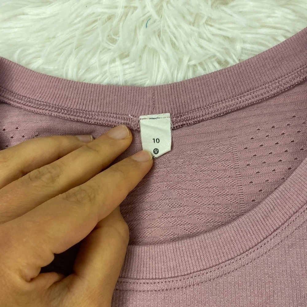 Lululemon Breeze By Long Sleeve*Fusion Pink Taupe / Pink Taupe - Picture 2 of 8